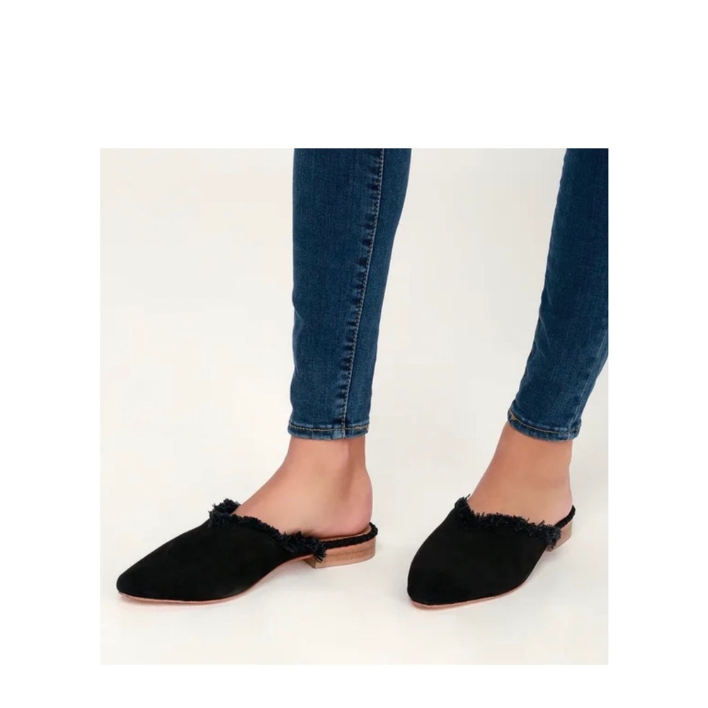 Free People Black Mules